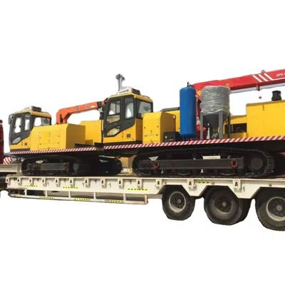 Hydraulic Crawler Sandblasting Tractor With Power Station Operation