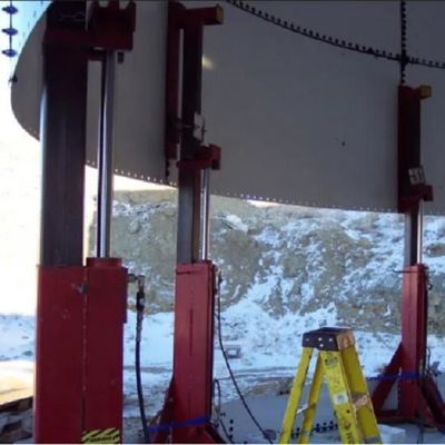 Enamel Storage Tank Construction Machinery with Hydraulic Lifting Jacks and Assurance